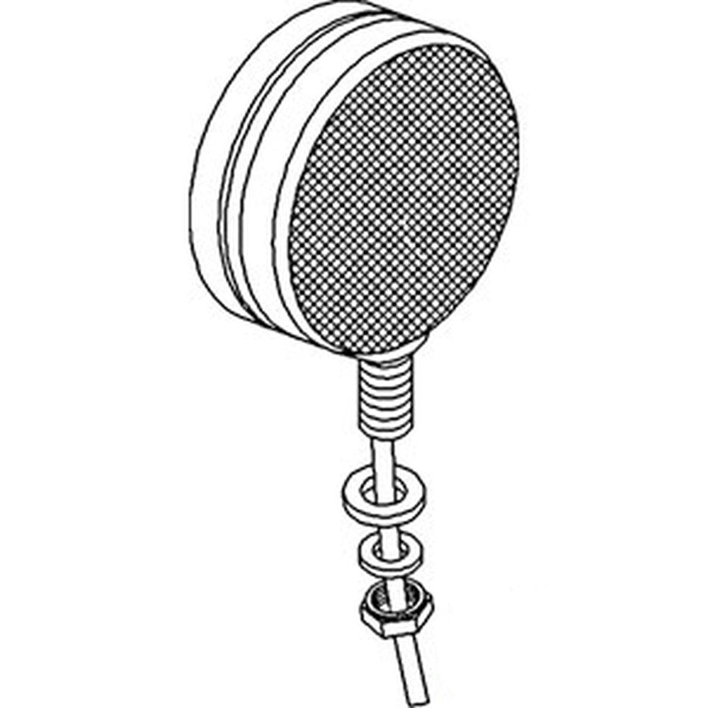 Light Assembly - 12V Safety Warning & Turn Signal Pedestal Mount Round