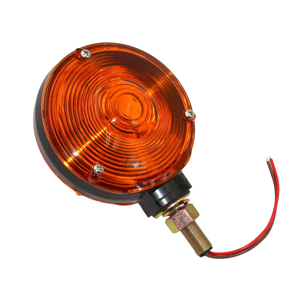 Amber Safety Warning Light for Tractor Metal Body Plastic Lens Heavy Duty
