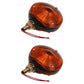 Qty 2: Amber Light Fits Massey Ferguson Replaces 677540