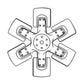 69759C3 Fits Case IH 6 Blade Fan 886 986 1066 1086 1466 1468 1486 1566 4166 4186