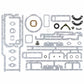 6V6448 Lower Gasket Set Cylinder Block Oil Pan Gasket Fits Caterpillar 3406