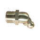 7001228 45 Degree Grease Nipple Fitting Brass M10X1 Threads Fits Liebherr