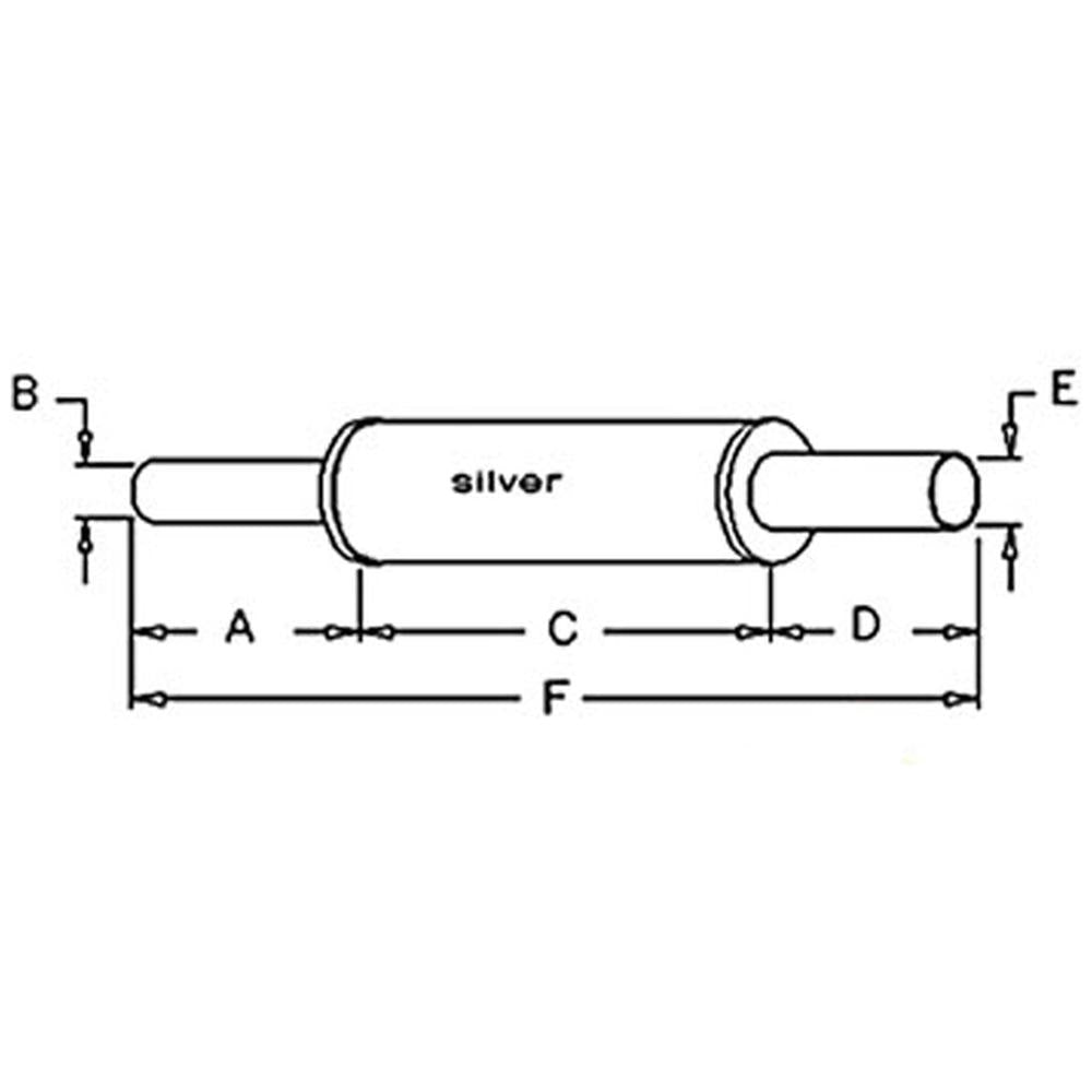 Round Vertical Muffler (above the Hood) Fits Allis Chalmers Replaces 70210081