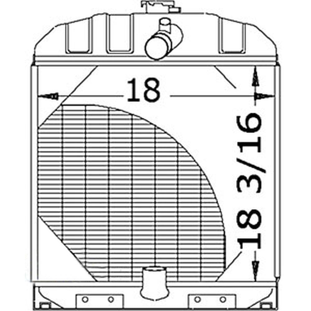 Radiator Fits Allis Chalmers Tractor WC WD WF WD45 Gas LP 70228587 70228585