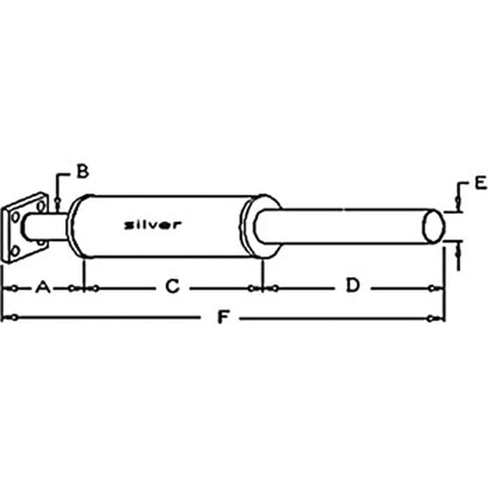 Muffler Fits Allis Chalmers D15 D17 70234493