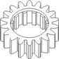 70246545V Tractor Reverse Countershaft Gear Fits Allis Chalmers 180 185 190 200