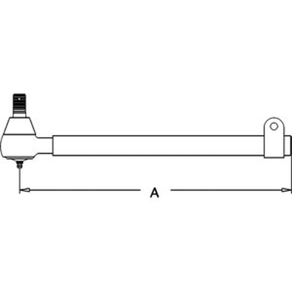 70254661 Fits Allis Chalmers Female Tie Rod WD, WD45, D14, D15, D17, D19,