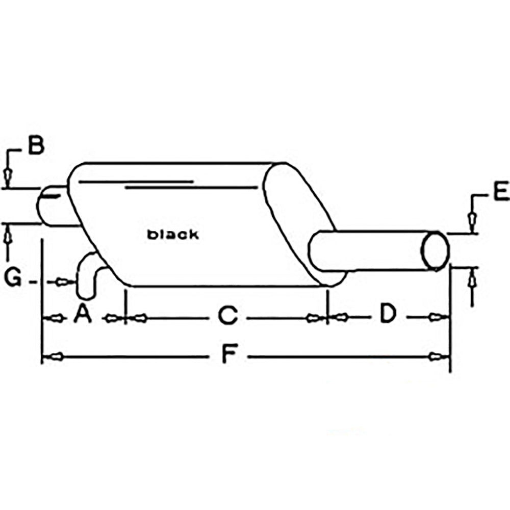 70259460 Fits Allis Chalmers Muffler w/ Aspirator AC 8550 4W305