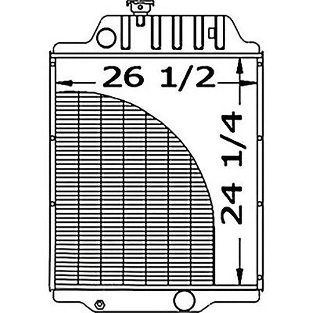 Radiator Fits 7000 70260432 A-70260432 A-70260432-A