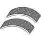 70276950 Brake Shoe Lining w Rivets Fits Allis Chalmers Tractor D17 WD45 7023163