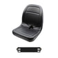 Black Seat with Bracket
 Fits John Deere Replaces 4478301