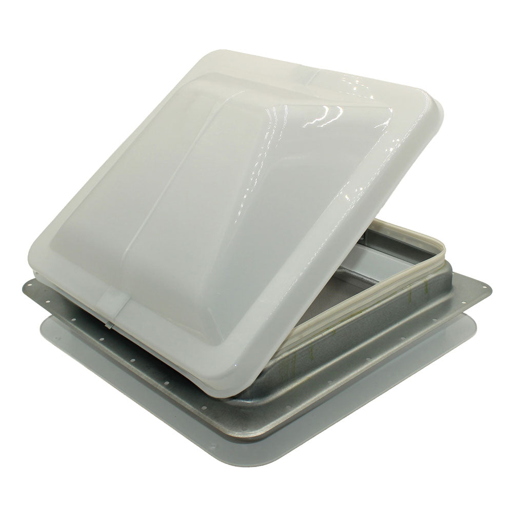 Universal Roof Vent Non-Powered with Exchange Lid - 14" White