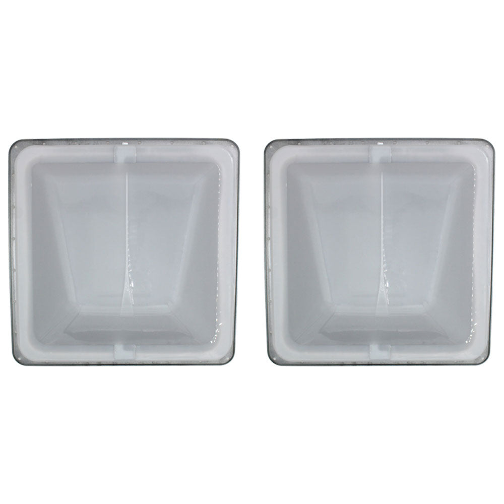 Pack of (2) Roof Vent Non-Powered with Exchange Lid - 14" White