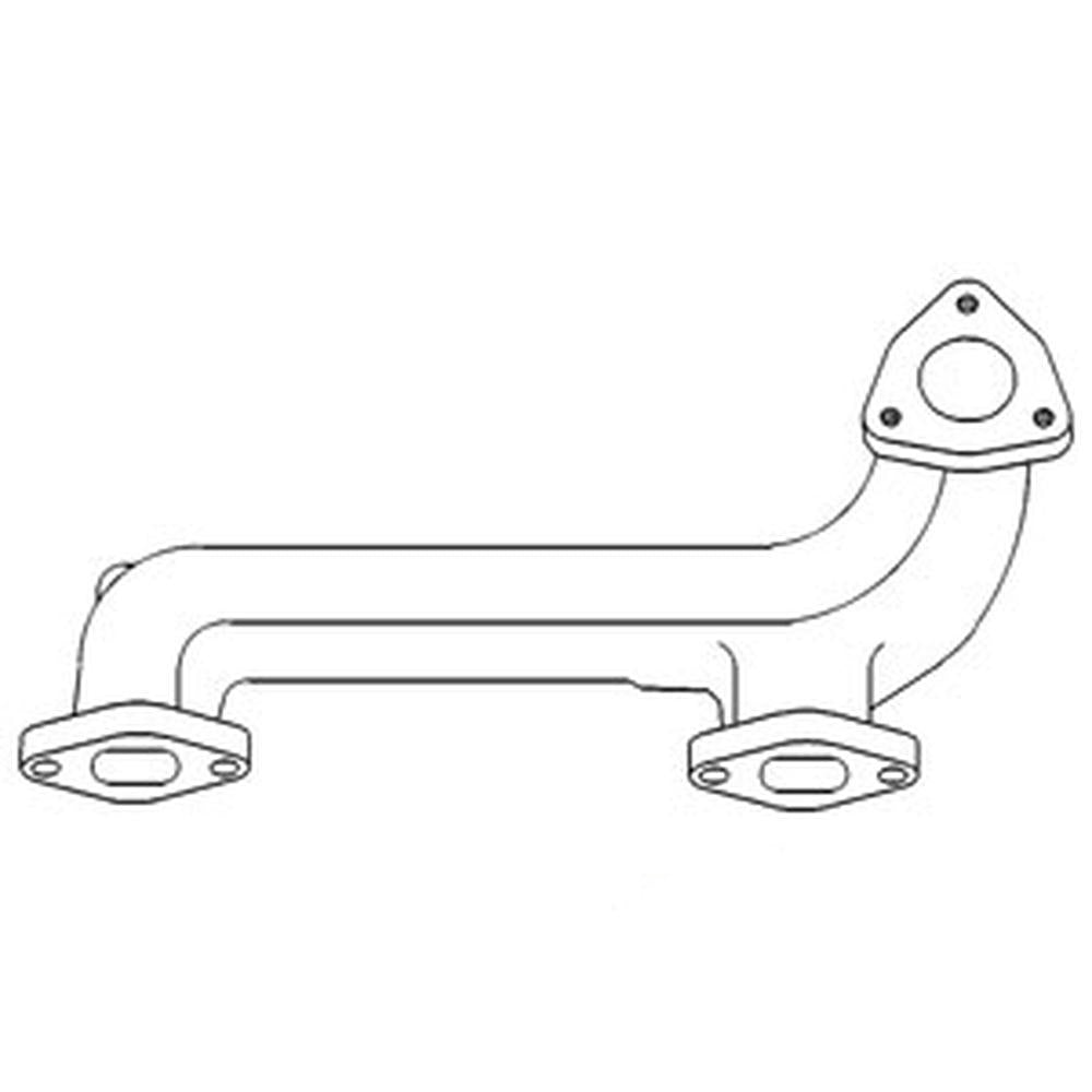 S.60375 Manifold, Exhaust, 732813M1 Fits Massey Ferguson