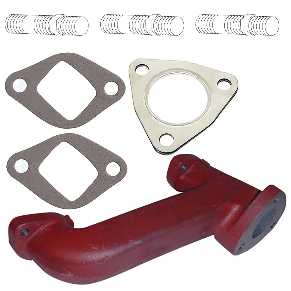 740221M1 Exhaust Manifold Fits Massey Ferguson 135 148 230 231 240 250 20D 20E
