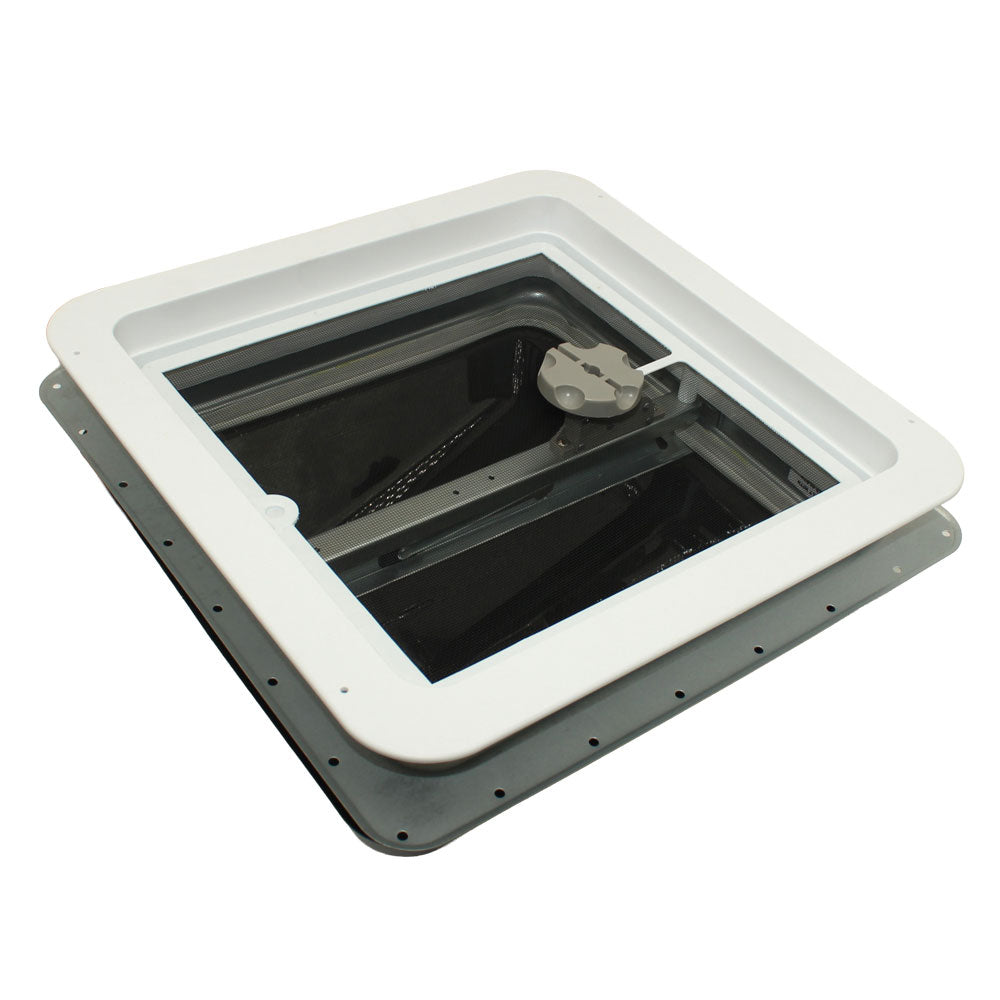 74111A-C1G1 Replacement 14" White Roof Vent w/ Smoke Colored Lid