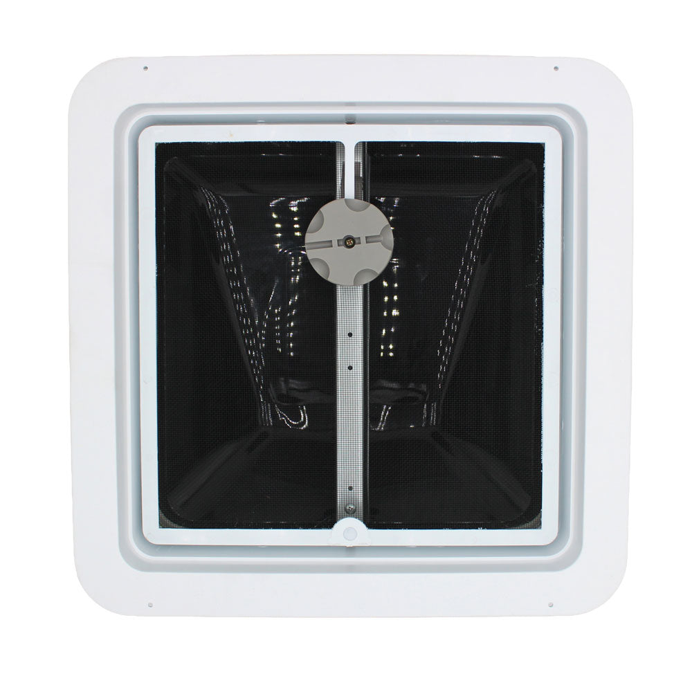 74111A-C1G1 Replacement 14" White Roof Vent w/ Smoke Colored Lid