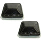 74111A-C1G1 Set of (2) Replacement 14" White Roof Vent w/ Smoke Colored Lid