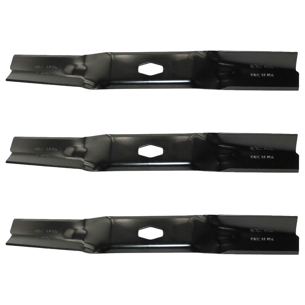 Three Mower Blades 742P05086-L Fits Cub Cadet 54" Cut Deck 14AQA3CM010