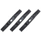 (3) Blades Fits MTD 742p05086-L 742-05086-L 54" Fits Cub Cadet Fits Troy Bilt