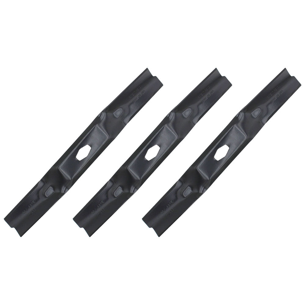 (3) Blades Fits MTD 742p05086-L 742-05086-L 54" Fits Cub Cadet Fits Troy Bilt