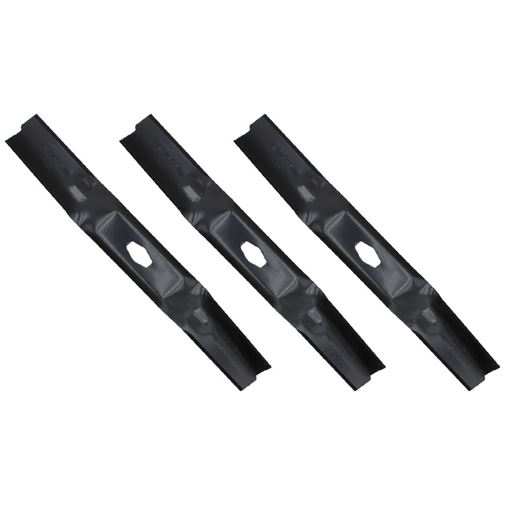 (3) Blades Fits MTD 742p05086-L 742-05086-L 54" Fits Cub Cadet Fits Troy Bilt