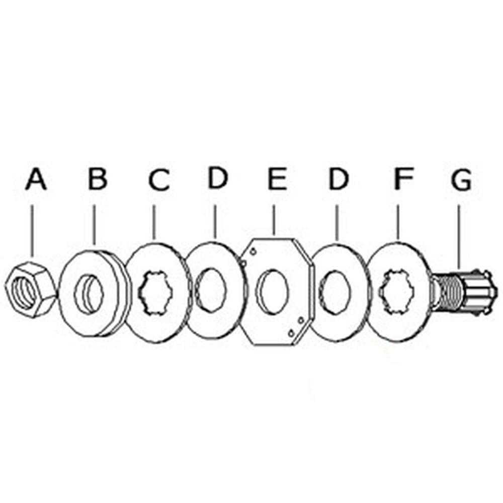 Slip Clutch Assembly FF Fits Universal Products Replaces 15432-03SW