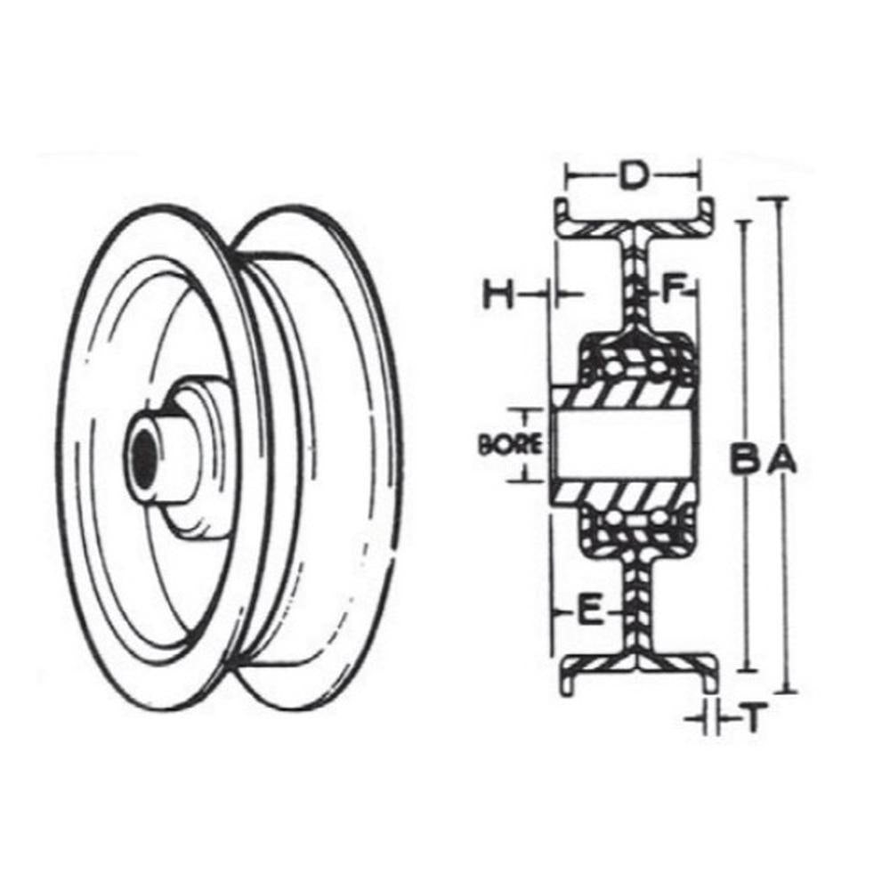 HEAVY DUTY METAL for MTD 756-0627 756-0627B IDLER PULLEY