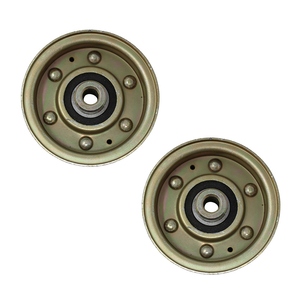 Qty 2: Flat Idler Pulley Fits Hahn Replaces 280156