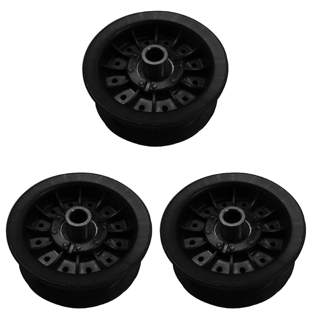 Qty 3: Flat Idler Pulley Fits Exmark Replaces 1-303076
