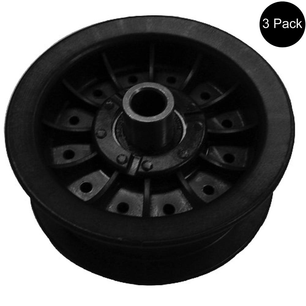 Qty 3: Flat Idler Pulley Fits John Deere Replaces PT8649
