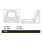 One New Black  Bucket Seat Fits Cub  Cadet  757-0375B, 757-0381, 757-3004, 757-0