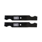 Qty 2: Standard Notched Mower Blades Fits Cub Cadet Replaces 42P3009