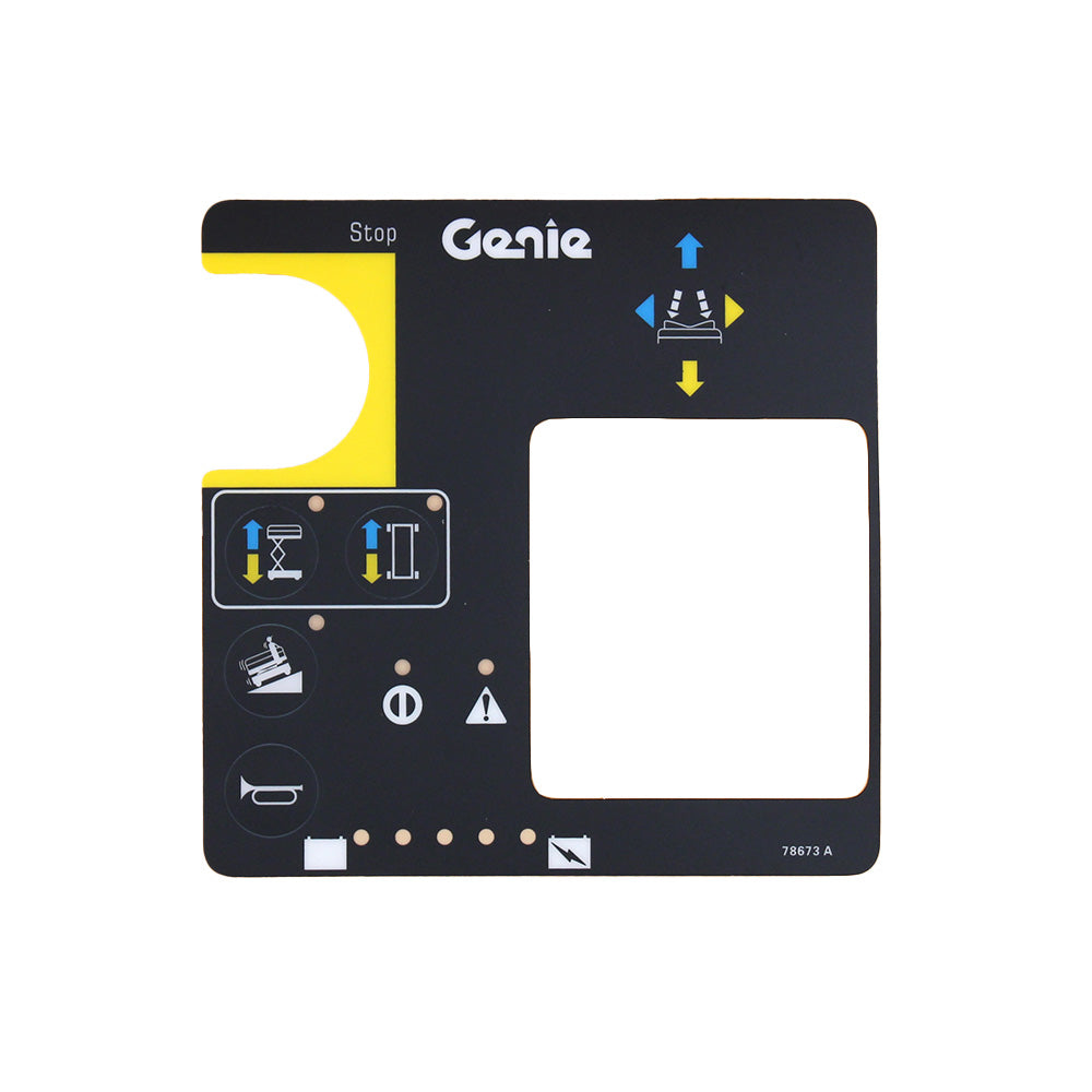 Control Box Overlay Decal Fits Genie Replaces 78673