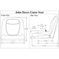 GY20554 New Seat Lawn Tractor Fits John Deere Mower G100 ATV CS Fits Gator
