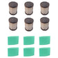6PK Air Filter Combo Replacement Fits Briggs and Stratton 5429K 591583 796032