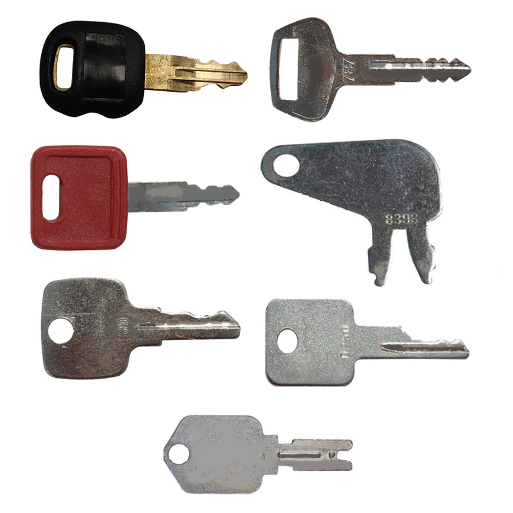 Ignition Key Set of 8 Keys For Industrial/Construction Heavy Equipment