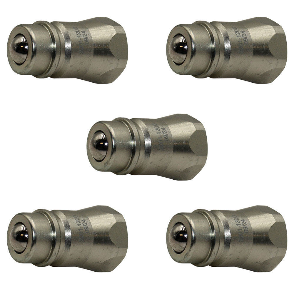 5 of Pioneer Hydraulic Male Tip 1/2" Body x 1/2" Female NPT x Ball Type Nipple