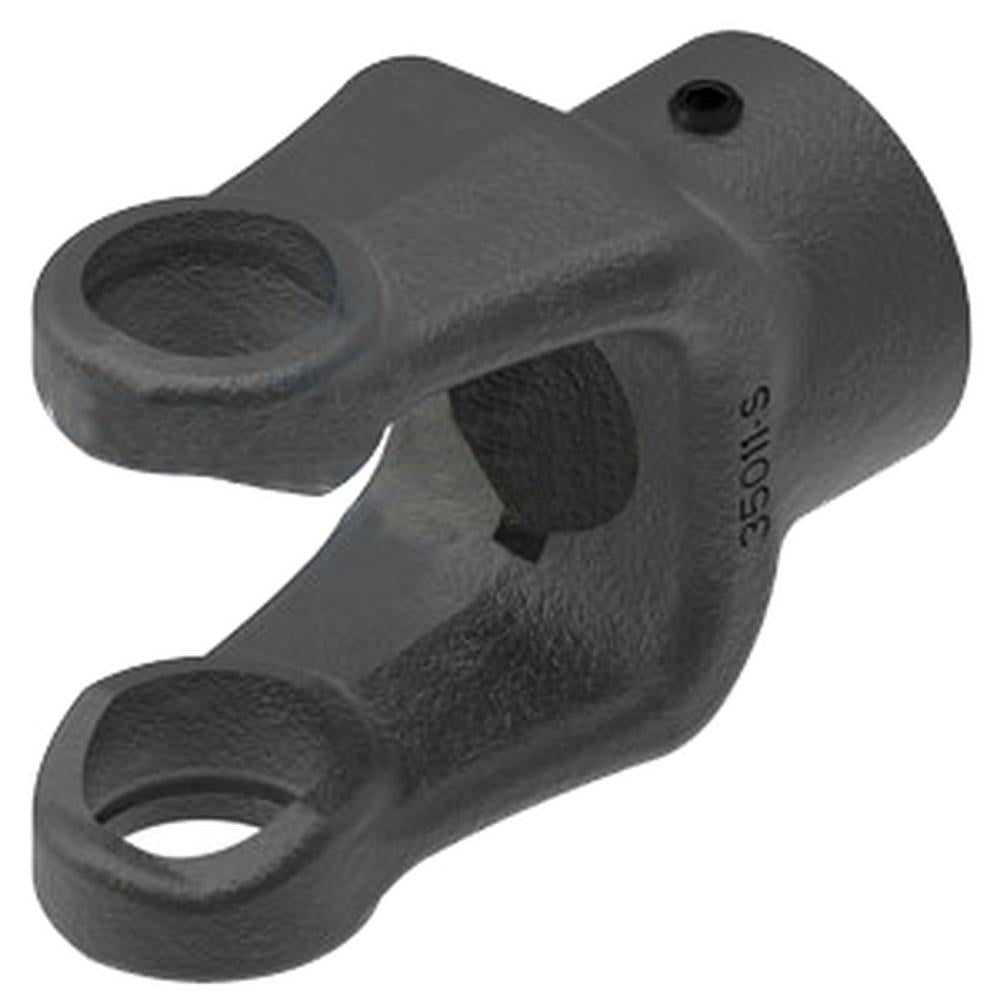 A-D358622-AI Implement Yoke Round Bore w/ Double Keyway & Set Screw