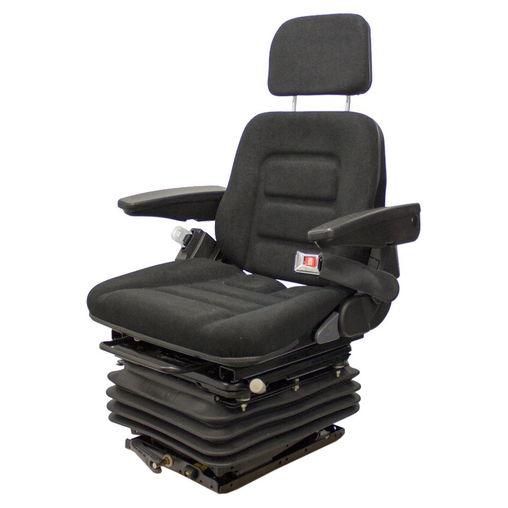 Universal Mechanical Fabric Seat for Loaders Backhoes And Construction Fits CAT