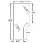 82000367 Tractor RH Door Glass Fits Ford TL100 TL70 TL80 TL90 TS100 +