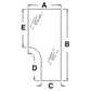 82000396 Cab LH Door Glass Fits New Holland TS100 TS110 TS90 TS115 TL90 TL80 826