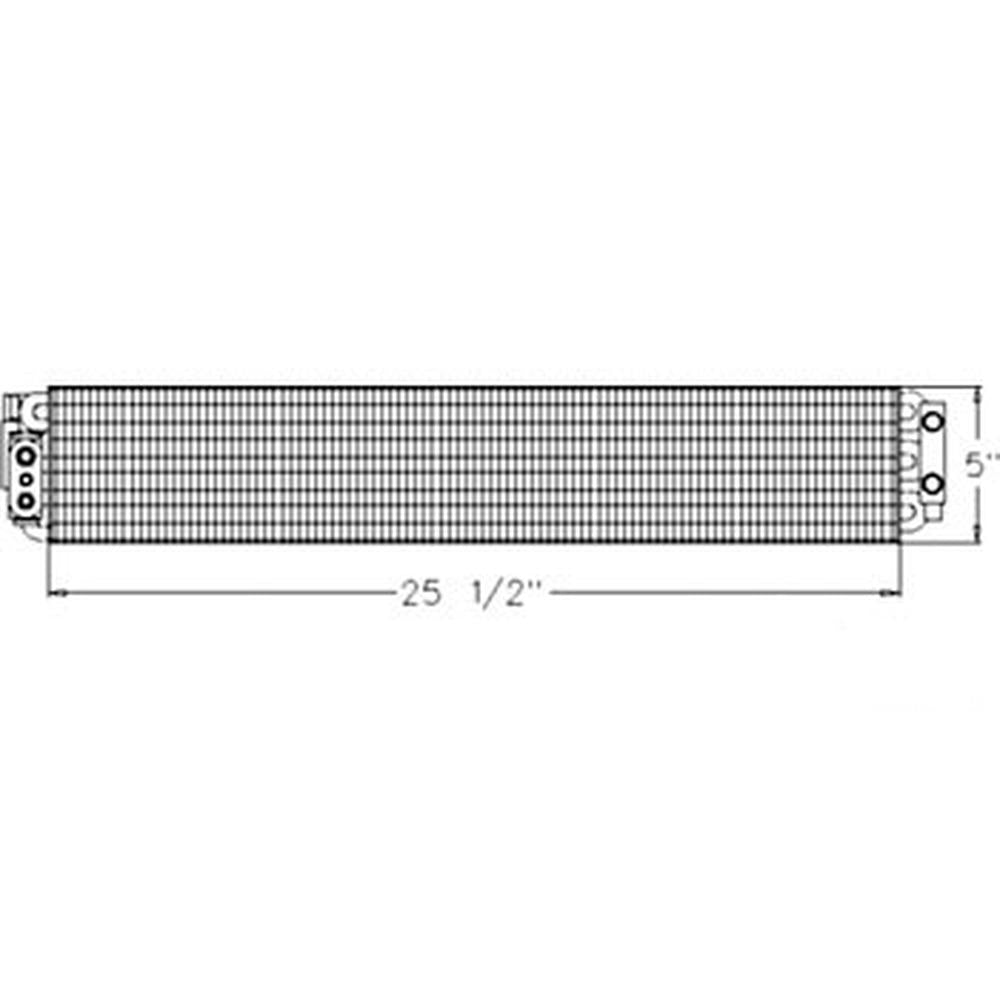 590-6110 Fits Case/IH Tractor Evaporator - 25 1/2 x 5 Fits Ford/New Holland