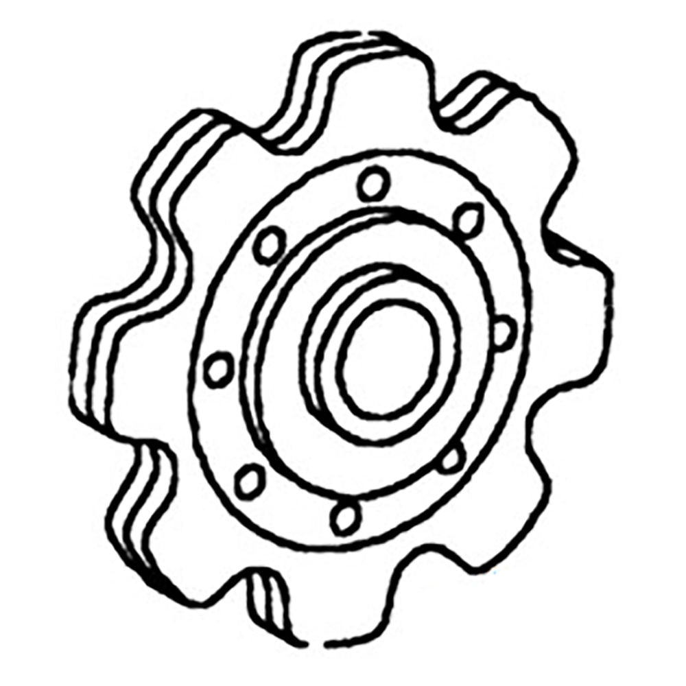 820290C1 New Lower Idler Sprocket Fits Case-IH Manure Spreader Models 530 +