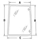 Cab Glass Side RH Fits New Holland Fits Case IH Fits Ford 5640 6640 7740 8240 78