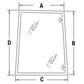 82029320 RH Side Glass Fits Case IH Fits Ford TM115 TM120 TM125 TM130 TM135