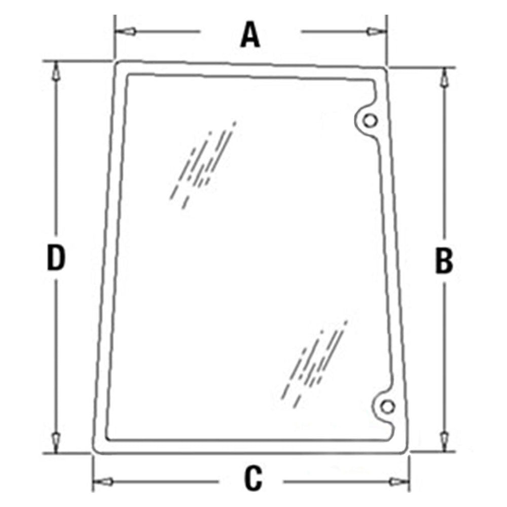Cab Glass Side RH Fits New Holland Fits Case IH Fits Ford 5640 6640 7740 8240 78