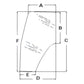 82036001 LH Door Glass Fits Case IH Tractor JX70U JX80U JX90U JX100U MXM120