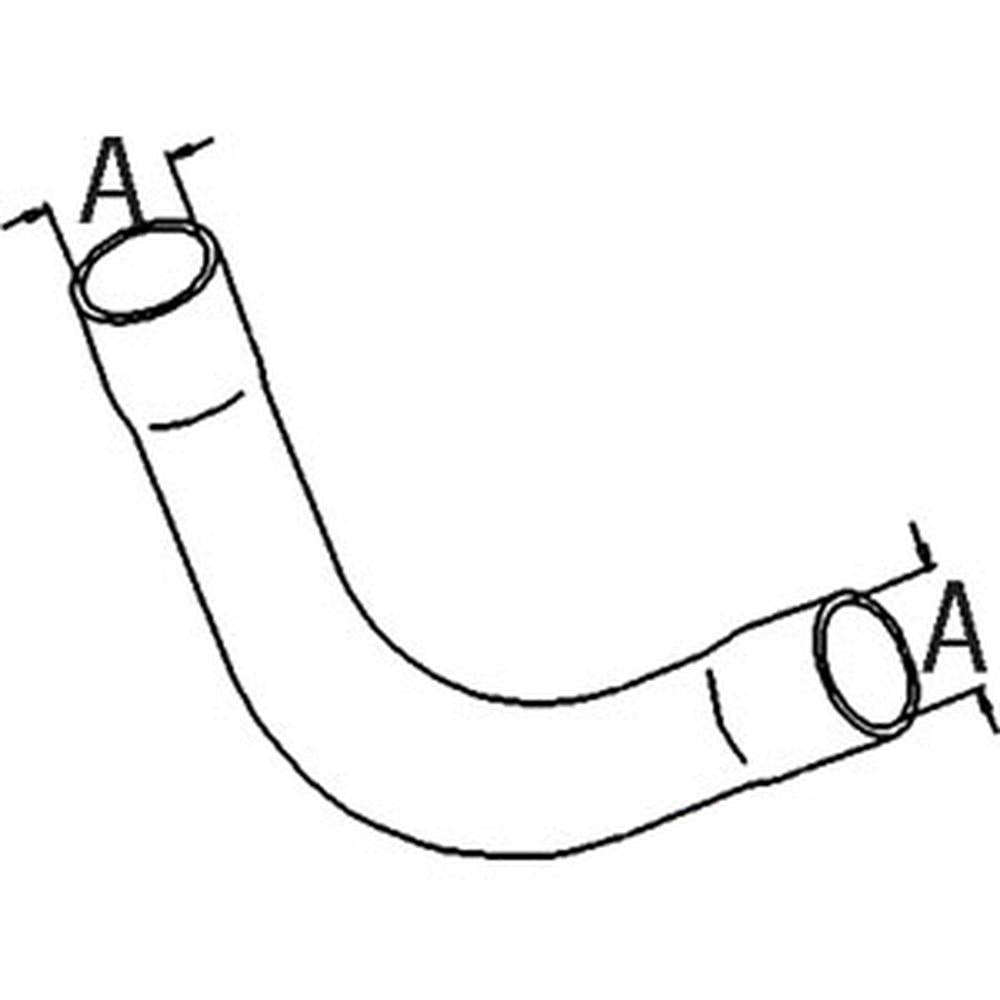 S.41316 Inner Hose Smaller End: 34mm, Hose Bigger End: 34mm Fits Massey Ferguson