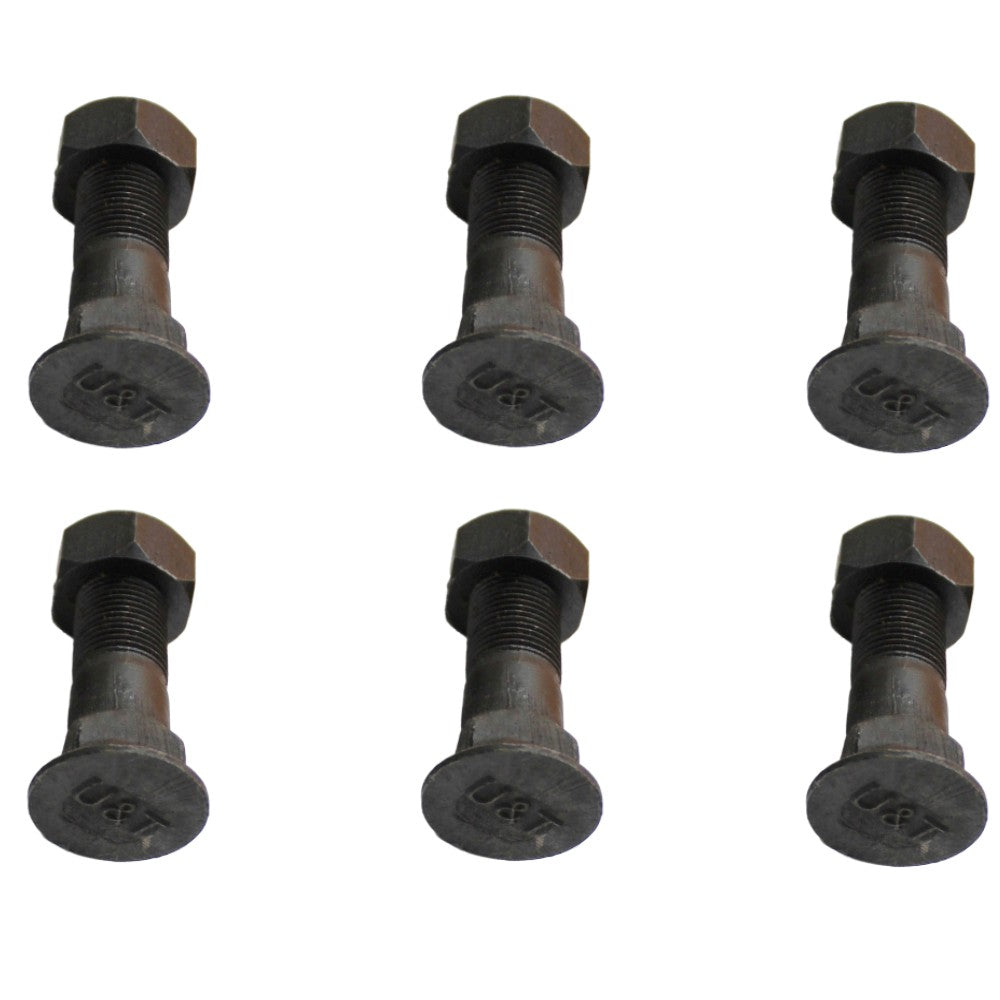 826/00303 Six (6) Aftermarket Tooth Point Plough Bolts & Nuts Fits JCB 1CX 5CX